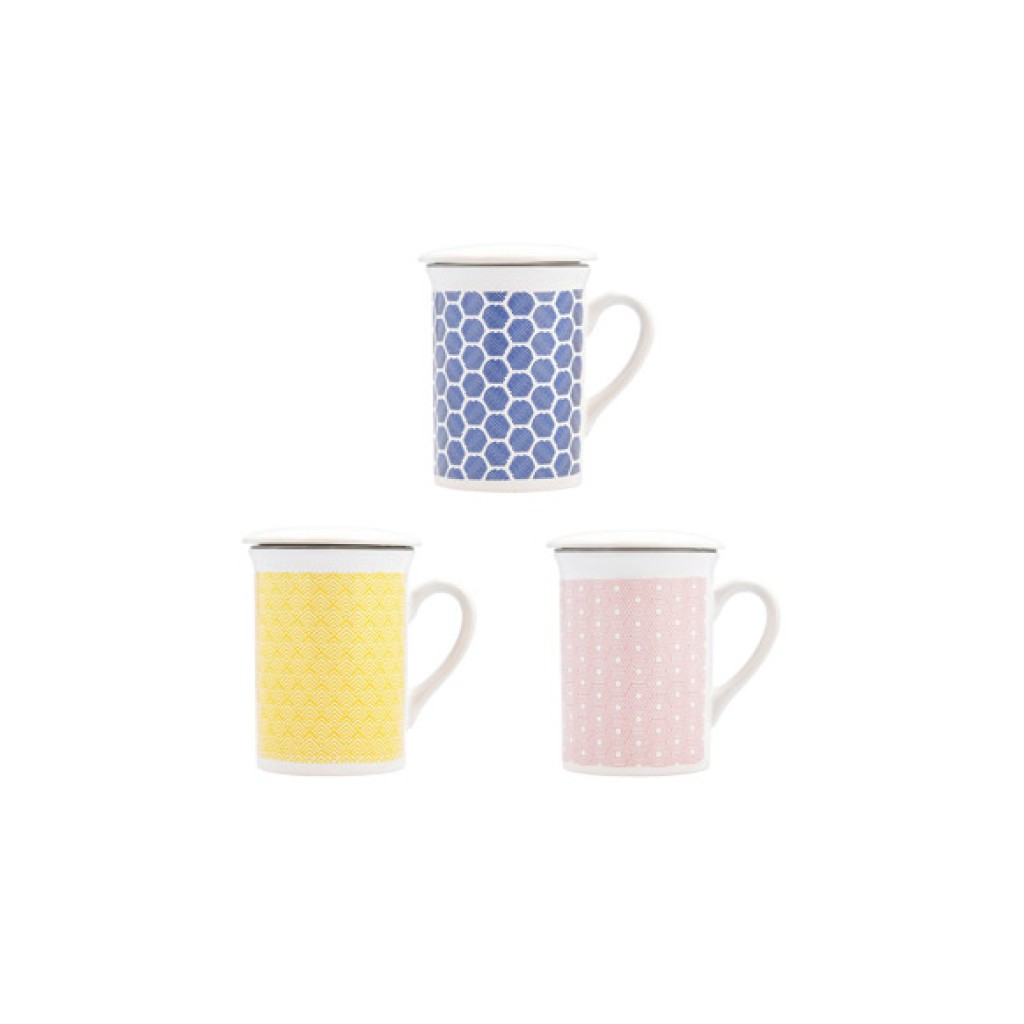MUG INFUSION PORCELANA CON33 CL COLORS S